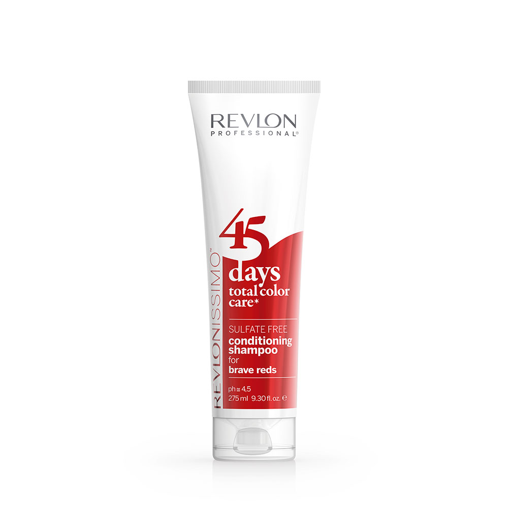 Revlon 45 DAYS BRAVE REDS Шампунь-кондиционер для сохранения красных тонов 275 мл