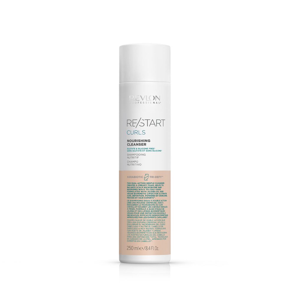 Revlon RESTART CURLS NOURISHING CLEANSER Питательный шампунь для вьющихся волос 250 мл