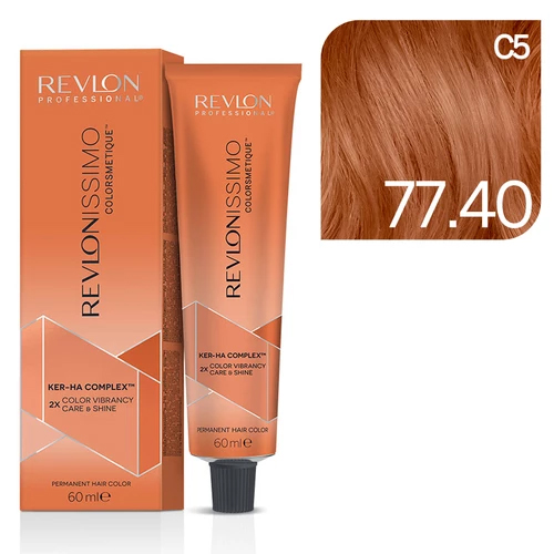 Revlon Revlonissimo Краска для волос CC 77.40 Блондин насыщенно-медный 60 мл