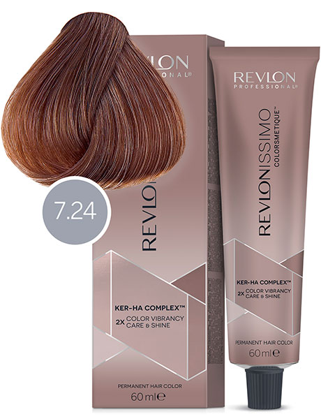 Revlon Revlonissimo Краска для волос СС 7.24 Блондин переливающийся медный 60 мл