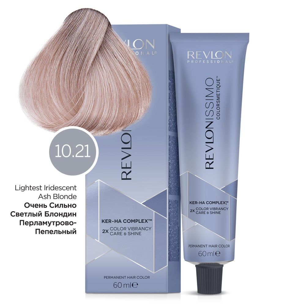 Revlon Revlonissimo Краска для волос СС 10.21 Очень сильно светлый блондин переливающийся пепельный 60 мл