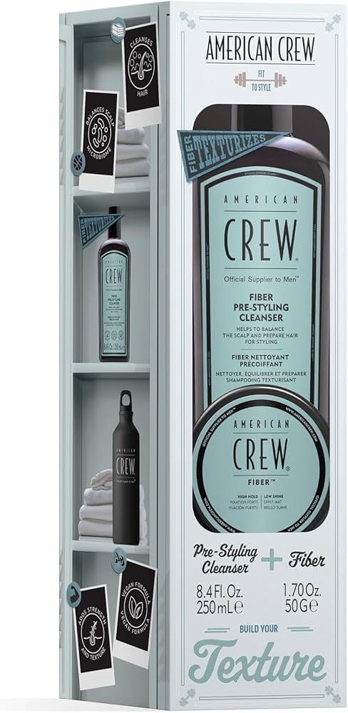 AMERICAN CREW FIBER DUO GIFT SET Набор шампун 250 мл и Крем шайба 50гр